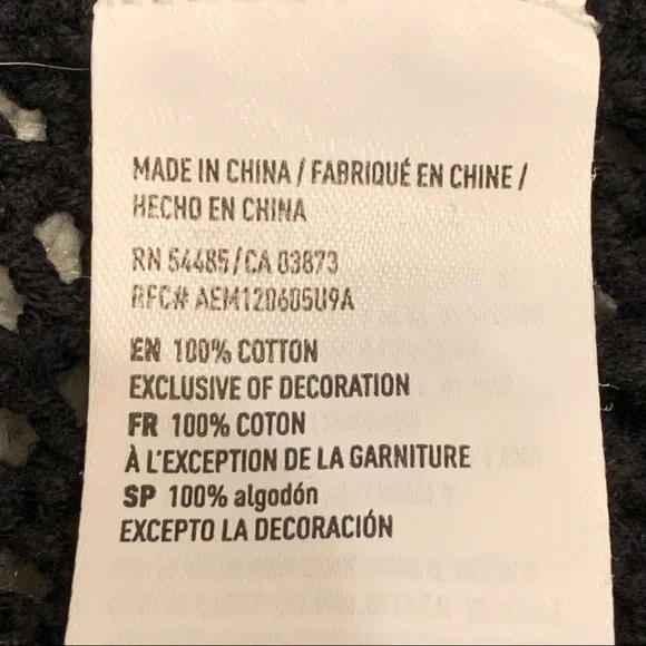 American Eagle Outfitters Black Floral Crocheted Halter‎ Top M - Picture 8 of 10